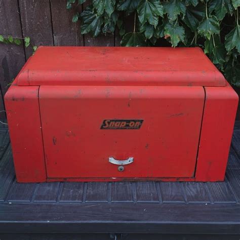 ebay vintage metal tool boxes|older snap on tool box.